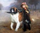 Прикрепленное изображение: laarge-dog-escorting-girl-to-school-charles-burton-barber-1883-uspd-pub-date-artist-lifecommons-wikimedia-org.jpg