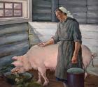 Прикрепленное изображение: Свиньи (поросята) на картинах художников. Свинская (поросячья) живопись_05_Ширякин Николай Михайлович.jpg
