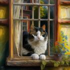 Прикрепленное изображение: Картина Кошка Гигачат.jpg